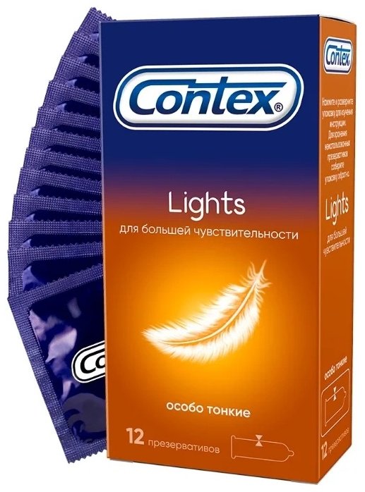 Презервативы Презервативы Contex Lights 12 шт купить,NaN