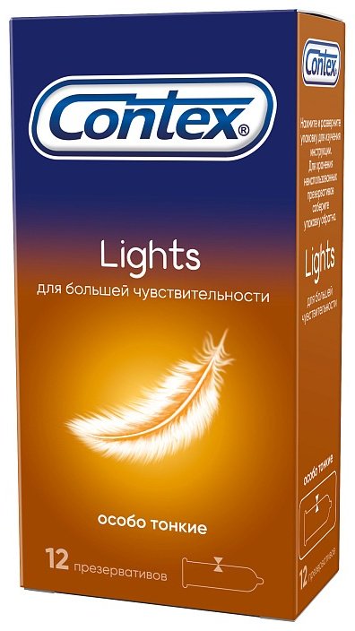Презервативы Презервативы Contex Lights 12 шт купить,NaN