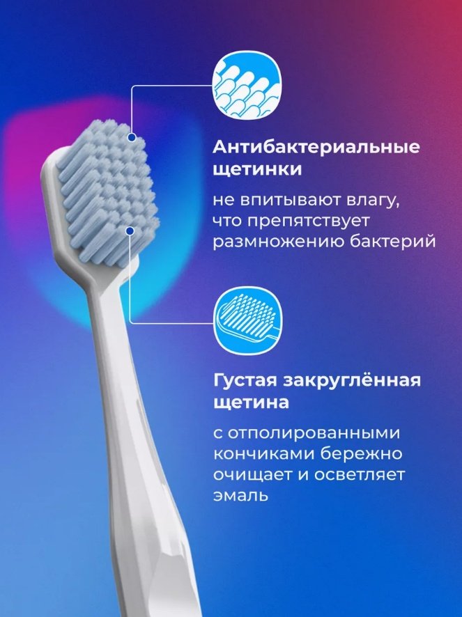 Global White Extra 1848 зубная щетка средняя 1 шт