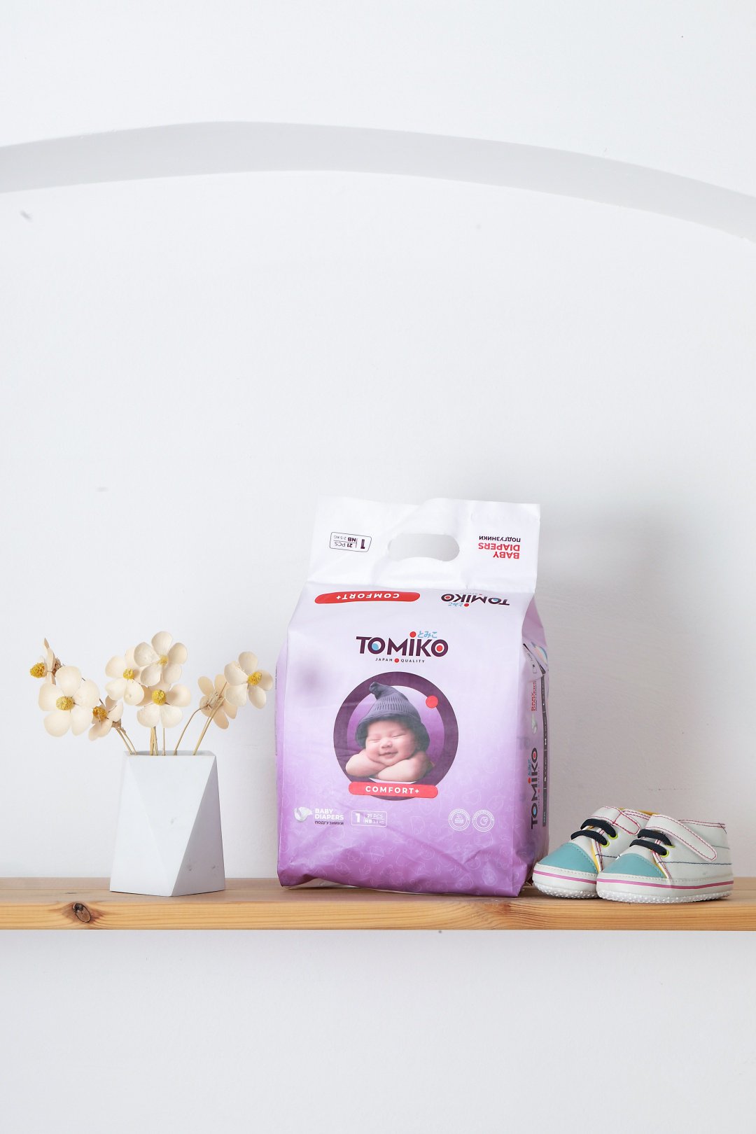 Подгузники Tomiko NB, 1, 21 шт