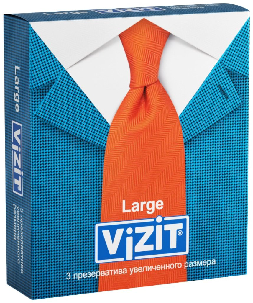 Презервативы Презервативы VIZIT Large 3 шт купить,NaN