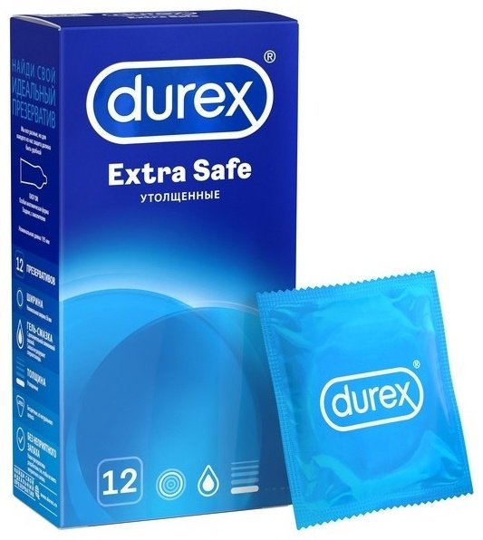 Презервативы Презервативы Durex Extra Safe 12 шт купить,NaN