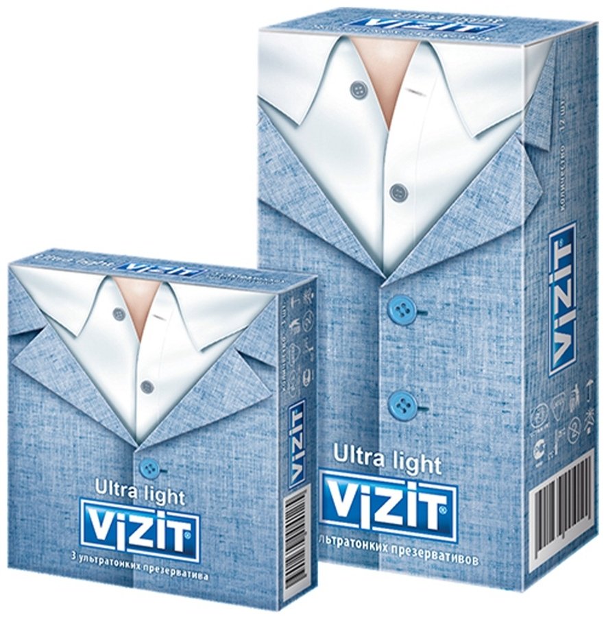 Презервативы Презервативы VIZIT Ultra light 12 шт купить,NaN