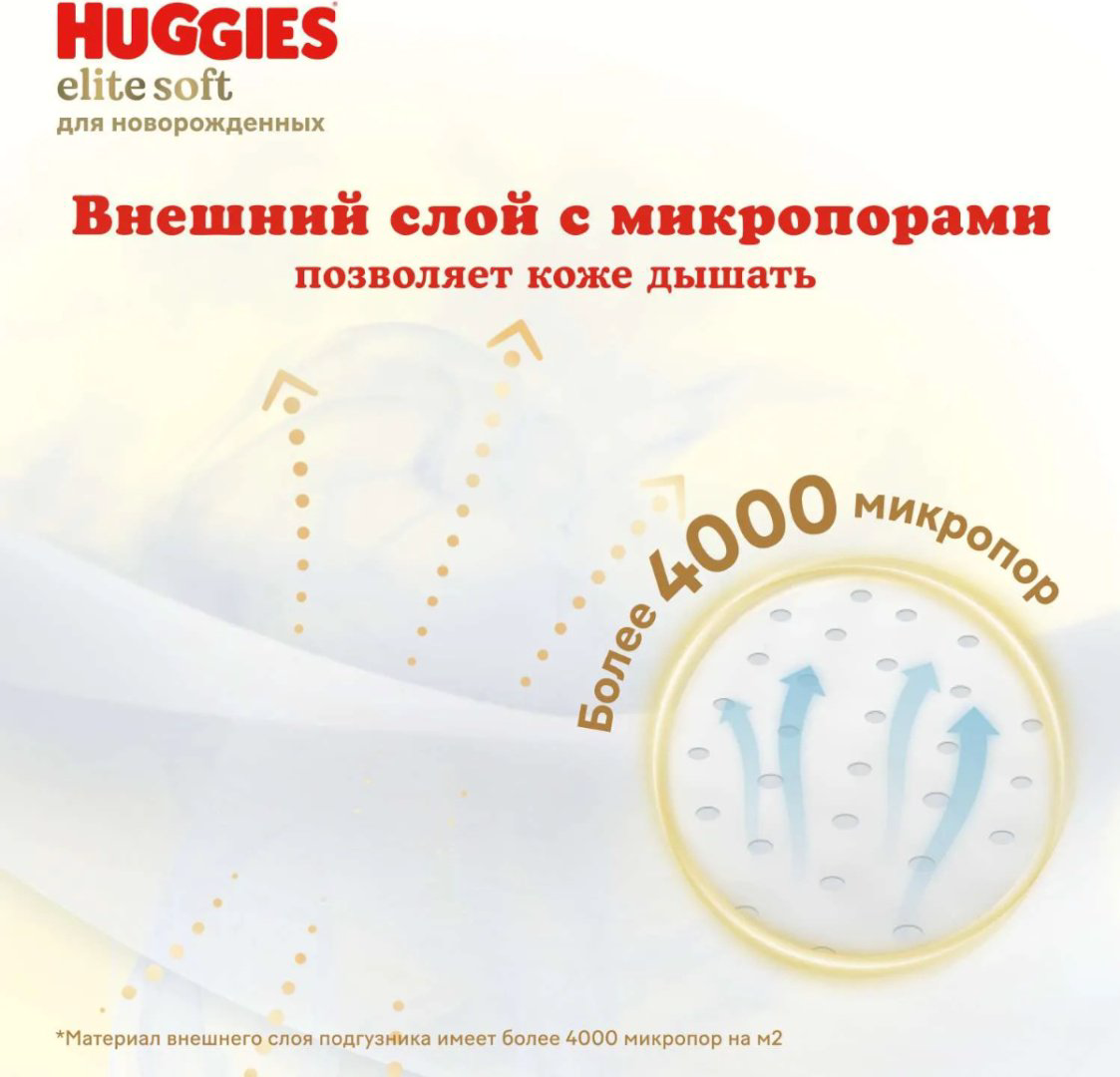 Подгузники Huggies Elite Soft 2 50шт купить,NaN