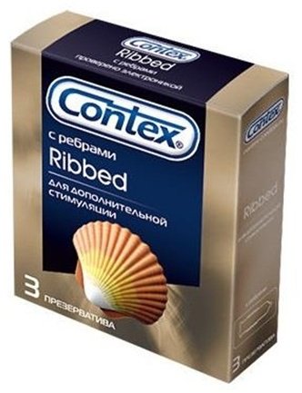 Презервативы Презервативы Contex Ribbed 3 шт купить,NaN