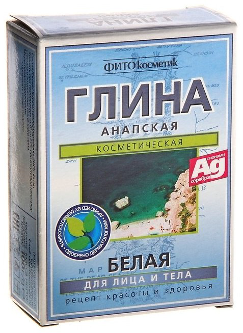 Маска для лица Fito Косметик глиняная Анапская Белая 100 г купить,NaN