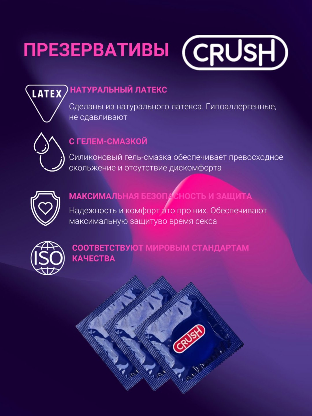 Презервативы Презервативы Crush Ultra 3 шт купить,NaN