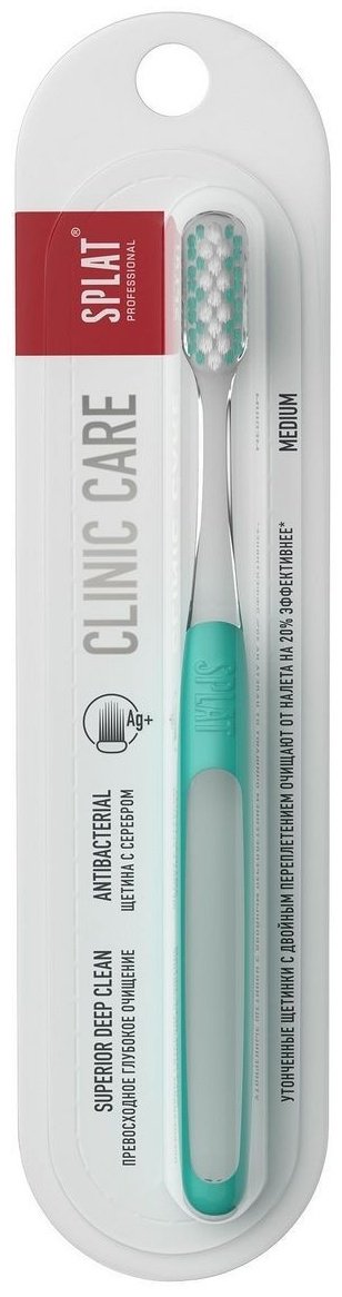 SPLAT Clinic Care зубная щетка средняя 1 шт купить,NaN