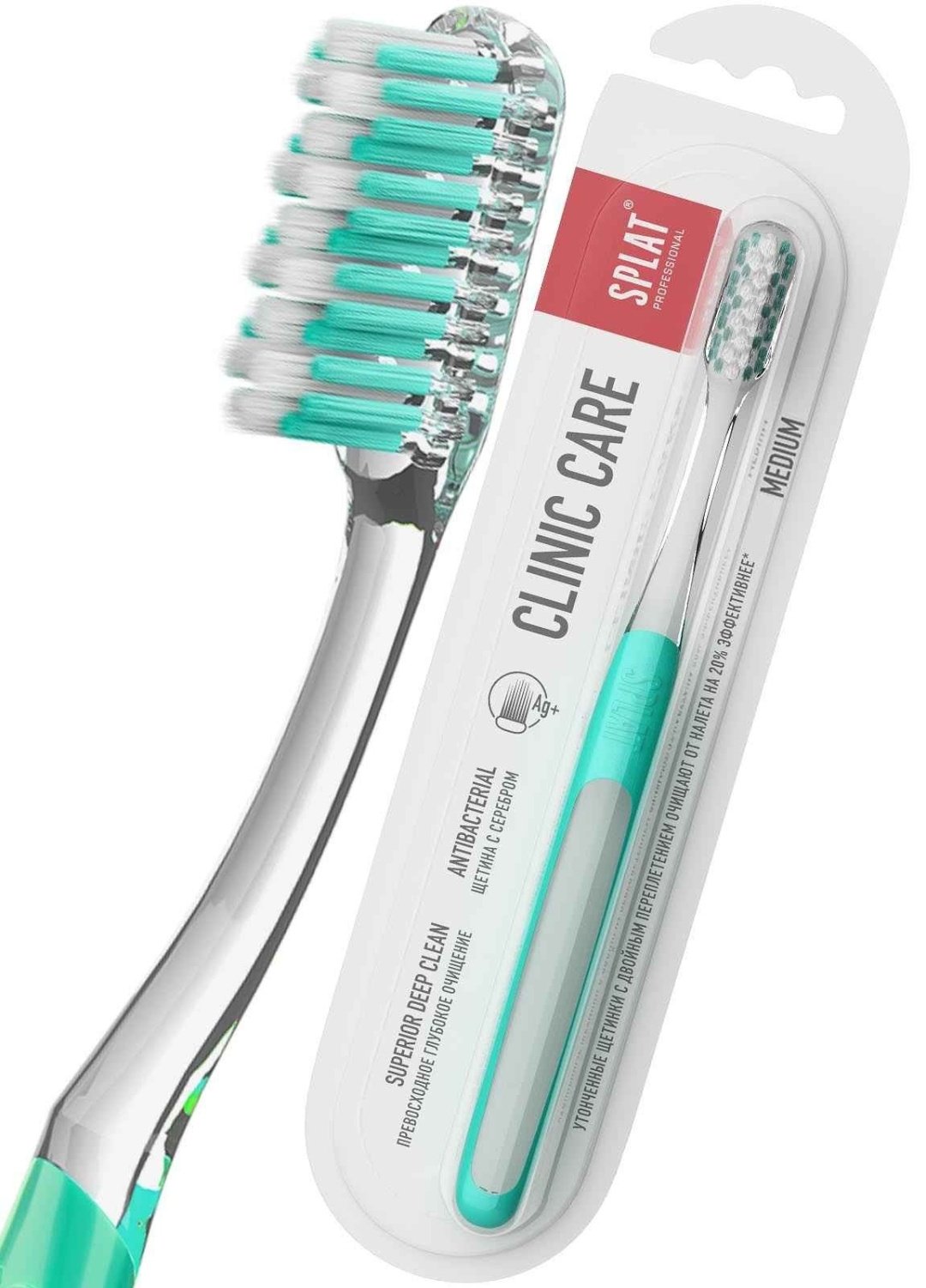 SPLAT Clinic Care зубная щетка средняя 1 шт купить,NaN