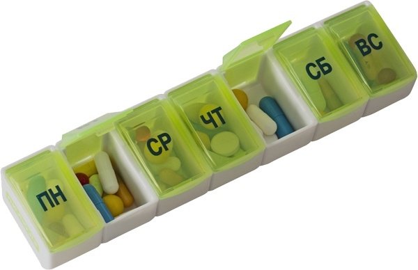 Таблетница Пилюля Трансформер 7 отделений