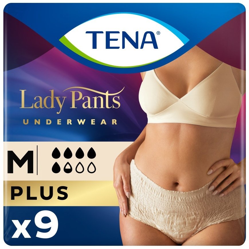 TENA 7322540920772 подгузники трусы M 9 шт