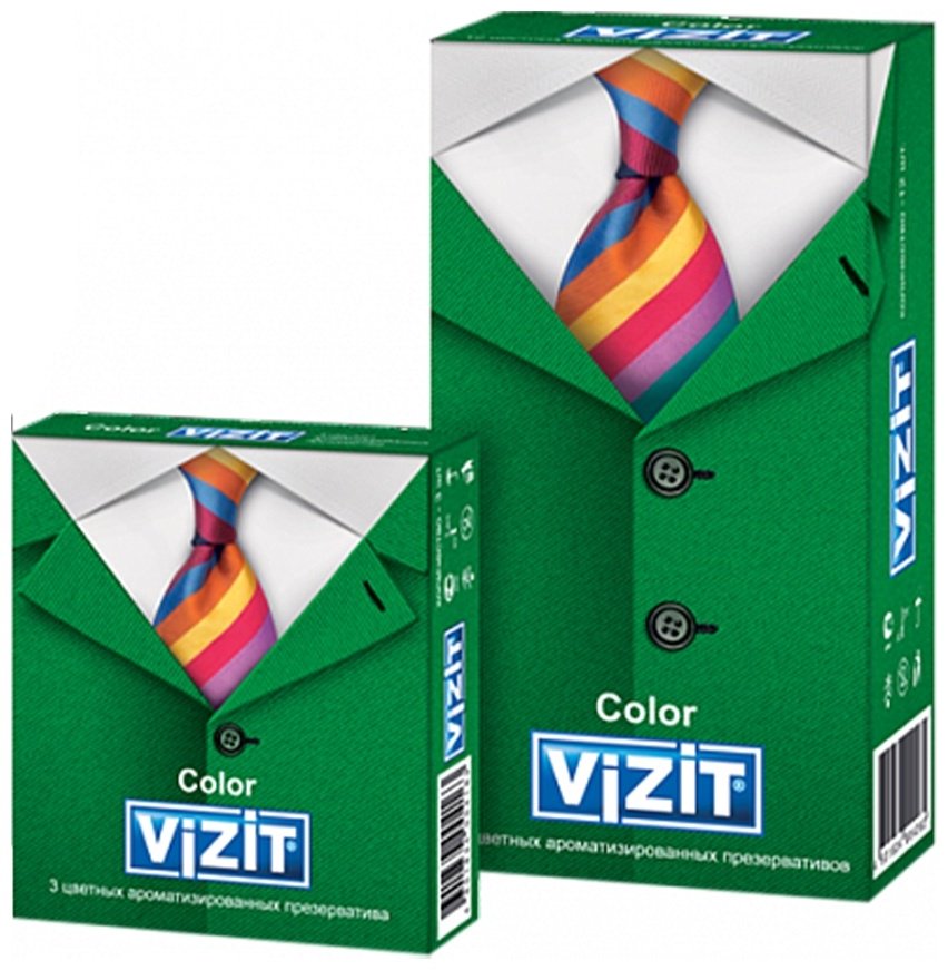 Презервативы Презервативы VIZIT Color 3 шт купить,NaN