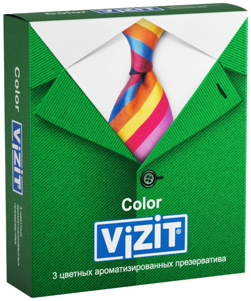 Презервативы Презервативы VIZIT Color 3 шт купить,NaN