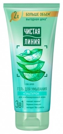 ЧИСТАЯ ЛИНИЯ Гиалурон и Сок Алоэ гель 200 мл