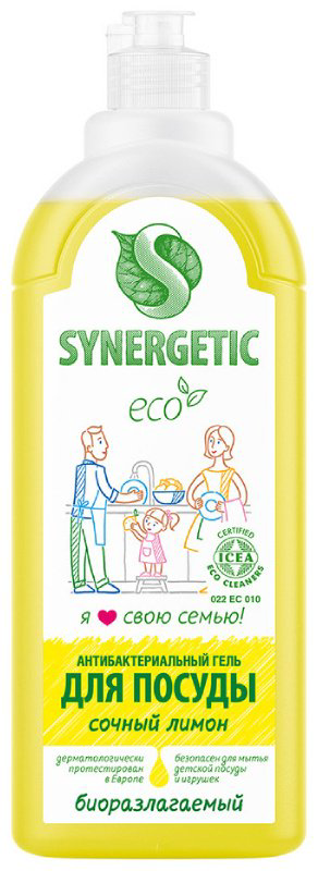 Synergetic жидкое антибактериальное гипоаллергенное с ароматом лимона 1 купить,NaN