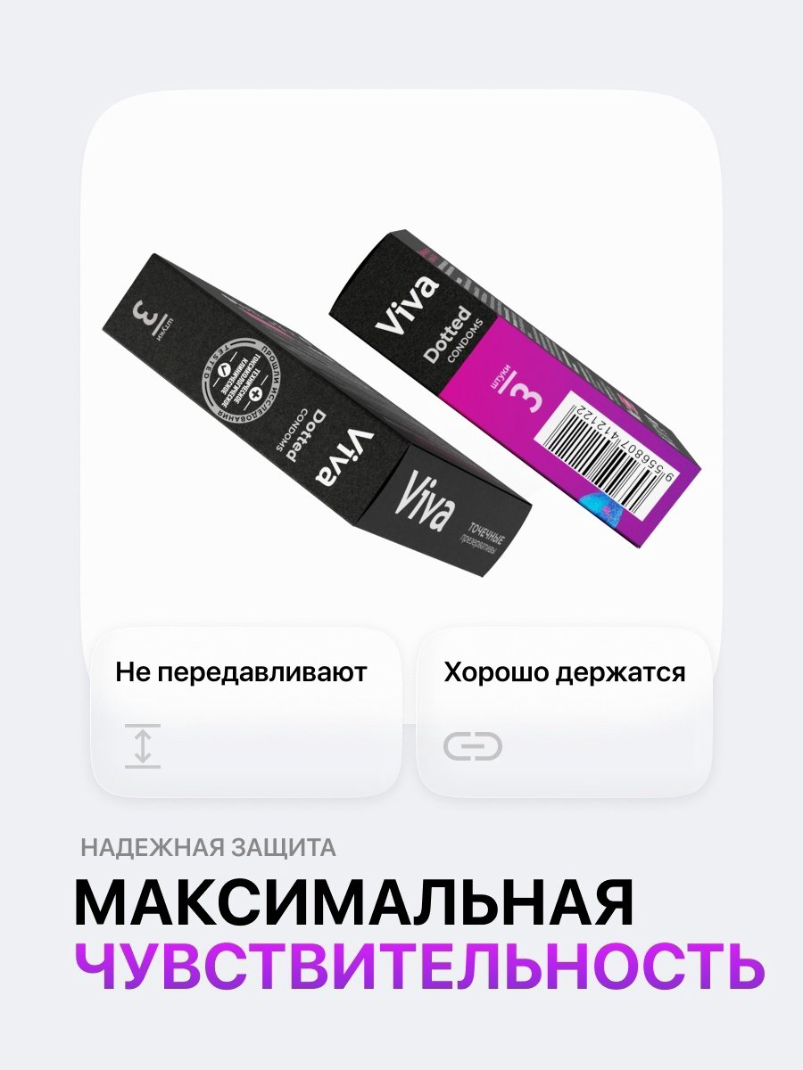 Презервативы Презервативы VIVA Точечные Karex 3 шт купить,NaN