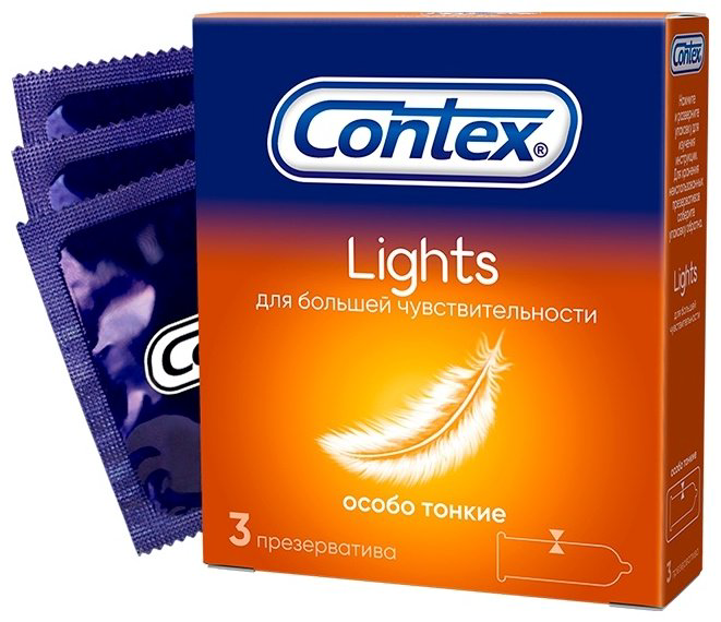 Презервативы Презервативы Contex Lights 3 шт купить,NaN