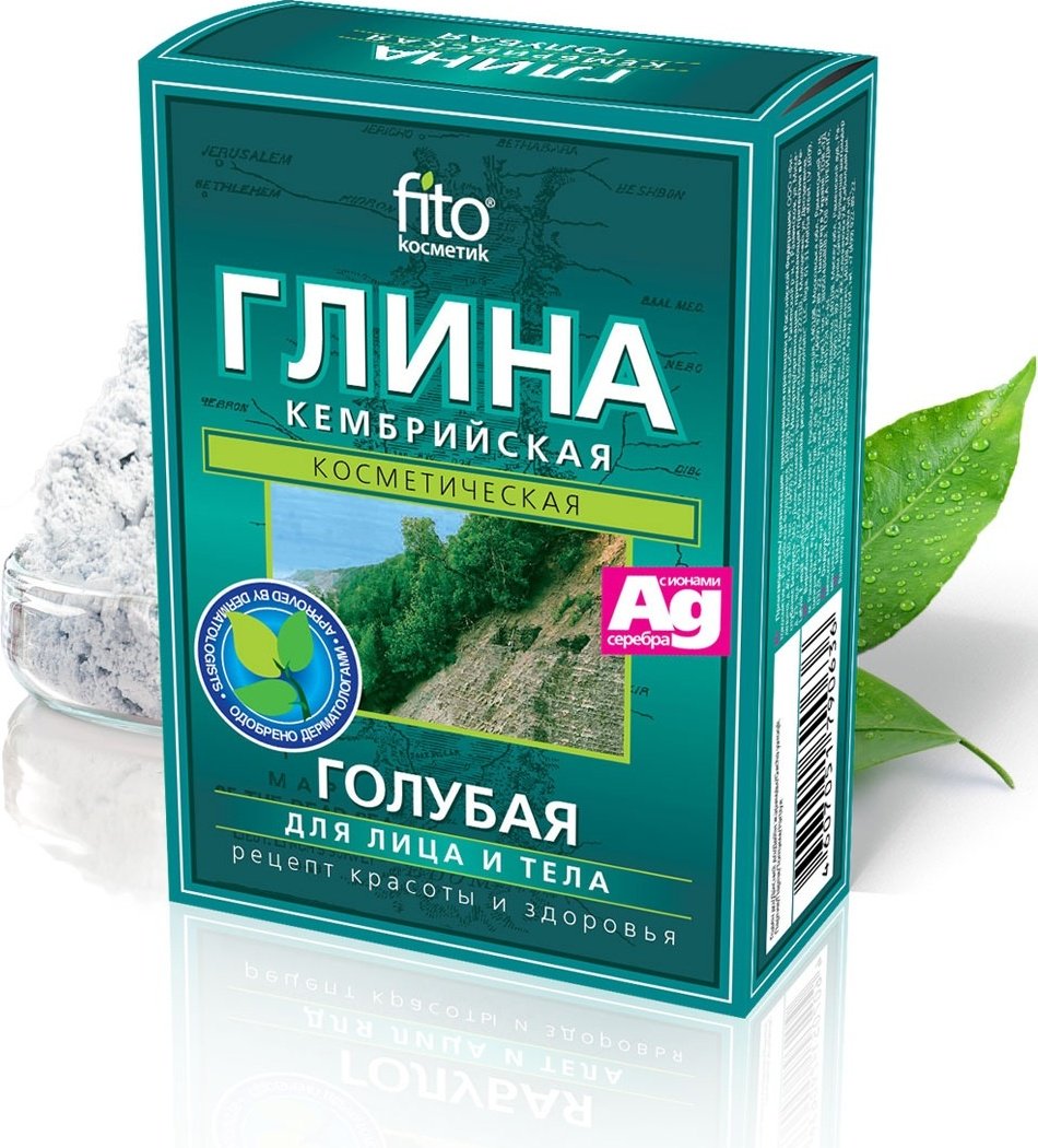 Маска для лица Fito Косметик глиняная Кембрийская голубая 100 г купить,NaN