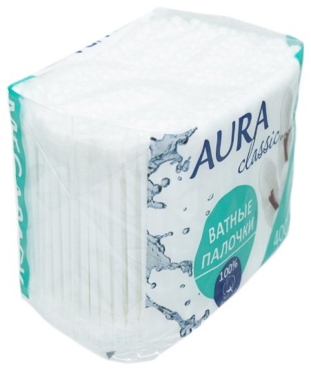 Aura Beauty ватные палочки Classic 400 шт купить,NaN