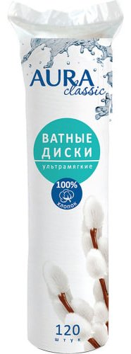 AURA KZ ватные диски Classic 120 шт