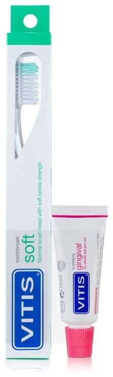 Vitis Soft набор по уходу за полостью рта мягкая 2 шт