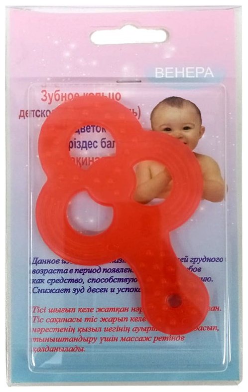 Прорезыватель Венера 110121, 1 шт, красный купить,NaN
