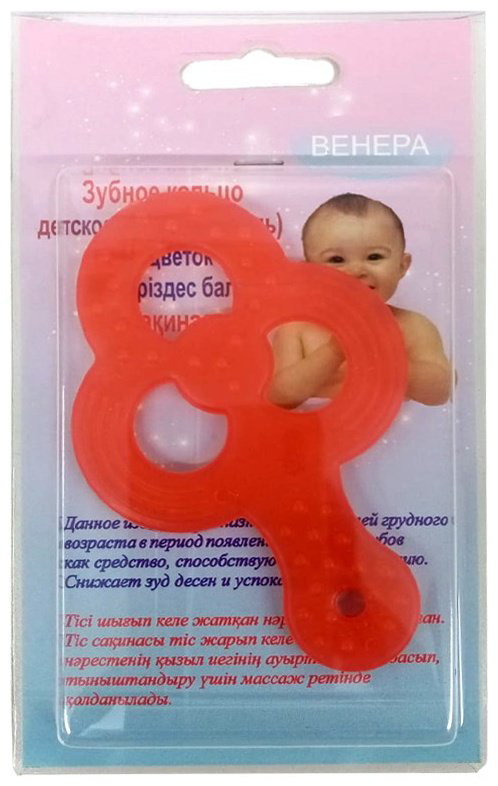 Прорезыватель Венера 110121, 1 шт, красный купить,NaN