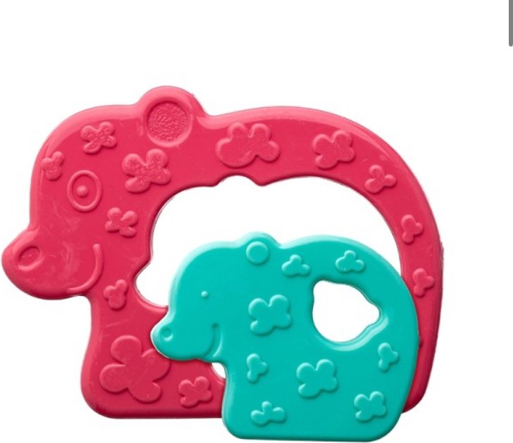 Прорезыватель Baby Planet 8628/3, 2 шт, розовый, голубой, зеленый купить,NaN