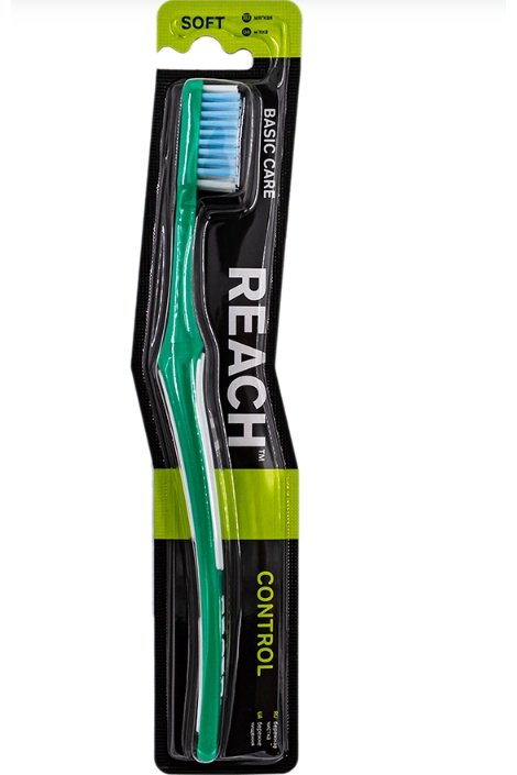 REACH Control Бережная чистка зубная щетка мягкая 1 шт