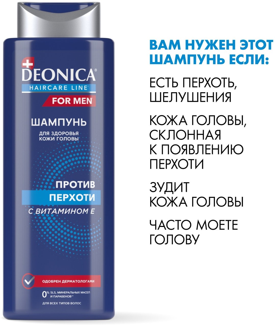 Deonica Против перхоти шампунь 380 мл купить,NaN