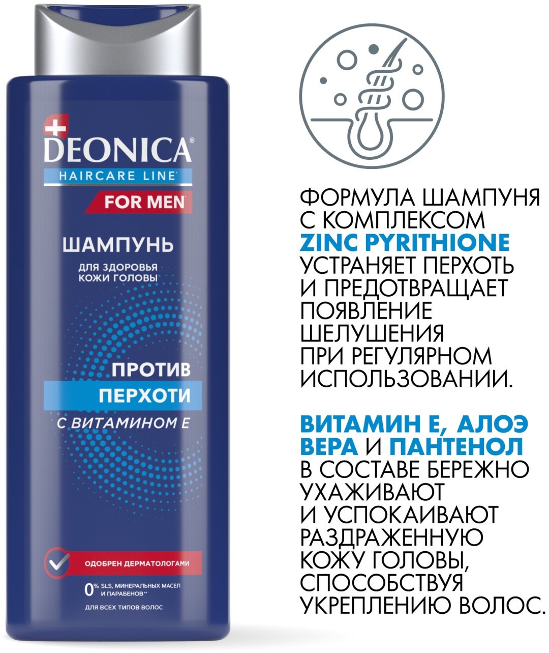 Deonica Против перхоти шампунь 380 мл купить,NaN
