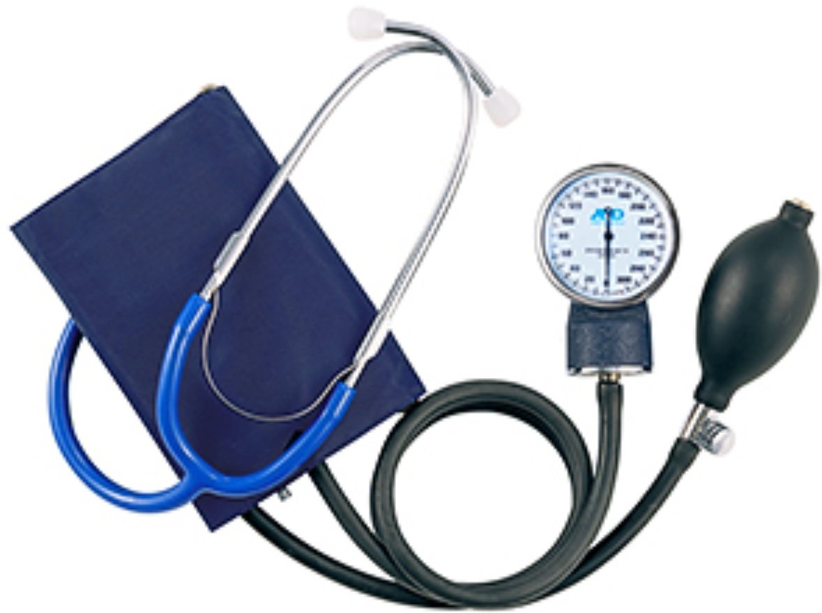 Тонометр AND UA-100 SL со встроенным стетоскопом механический на плечо