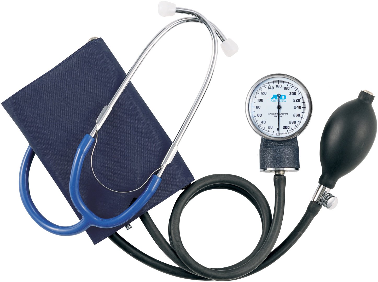 Тонометр AND UA-100 SL со встроенным стетоскопом механический на плечо