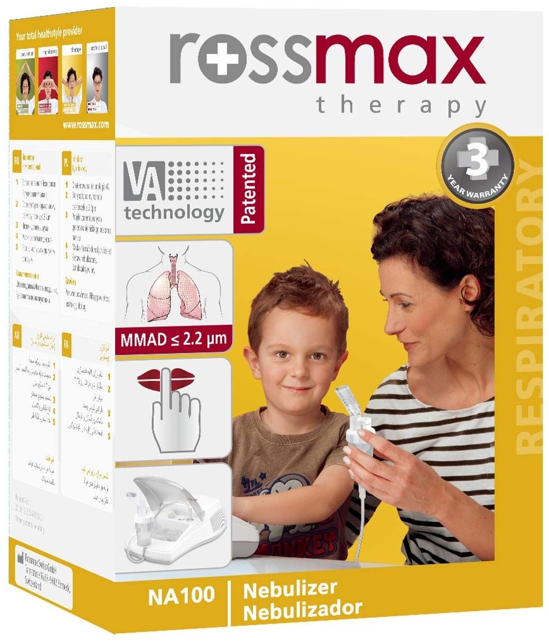 Rossmax NA100 компрессорный ингалятор для всех возрастов