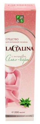 Лакталина. Средство для интимной гигиены Lactalina с экстрактом Алоэ-вера гель для интимной гигиены 200 мл купить,NaN
