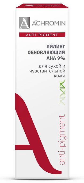 Achromin пилинг обновляющий с АНА кислотами 50 мл купить,NaN