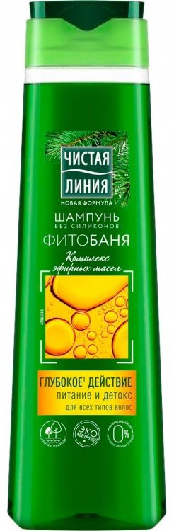 ЧИСТАЯ ЛИНИЯ Фитобаня шампунь 400 мл купить,NaN