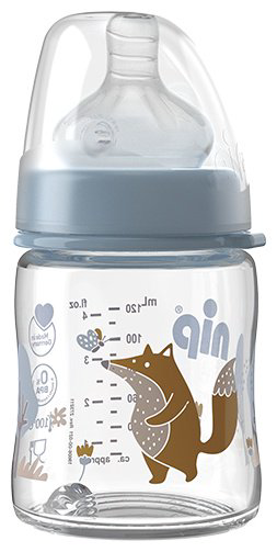 Бутылочка NIP 35065 120 мл прозрачный купить,NaN