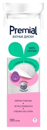 Premial ватные диски Classic 120 шт купить,NaN