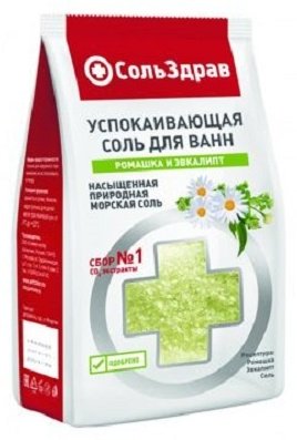 СольЗдрав Ромашка и эвкалипт морская соль 800 г купить,NaN