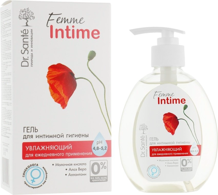 Dr. Sante Femme Intime увлажняющий гель для интимной гигиены 230 мл купить,NaN