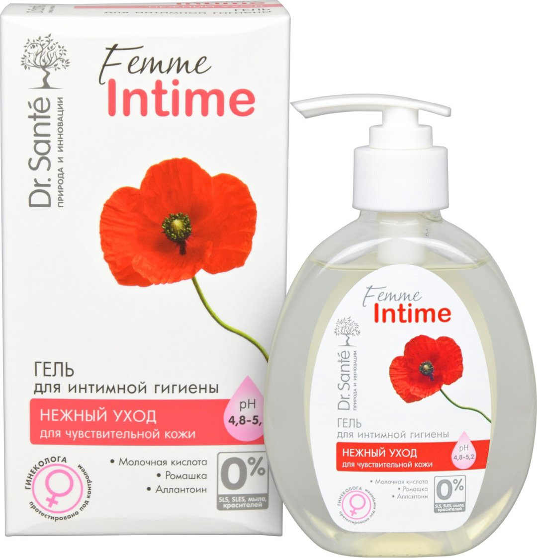 Dr. Sante Femme Intime Нежный уход гель для интимной гигиены 230 мл купить,NaN
