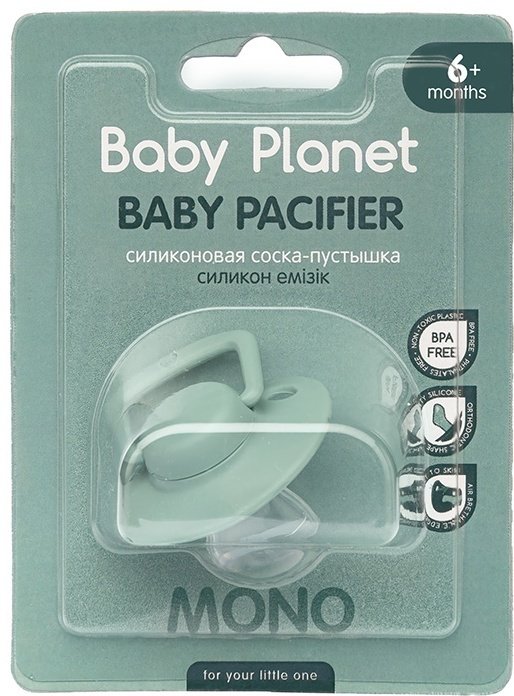 Пустышка Baby Planet 8472/1, 1 шт, зеленый купить,NaN