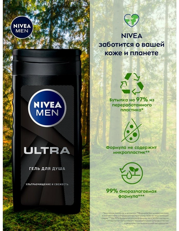 NIVEA Men Ultra гель 250 мл купить,NaN