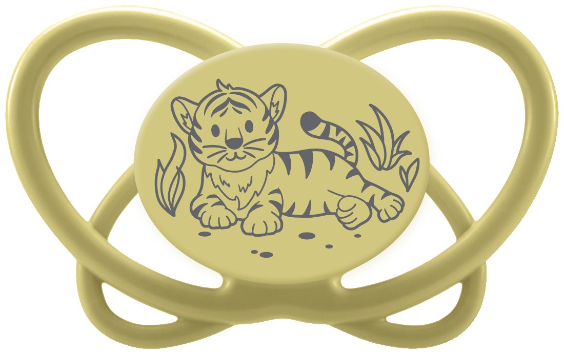 Пустышка NIP Butterfly 131618-1, 2 шт, желтый купить,NaN