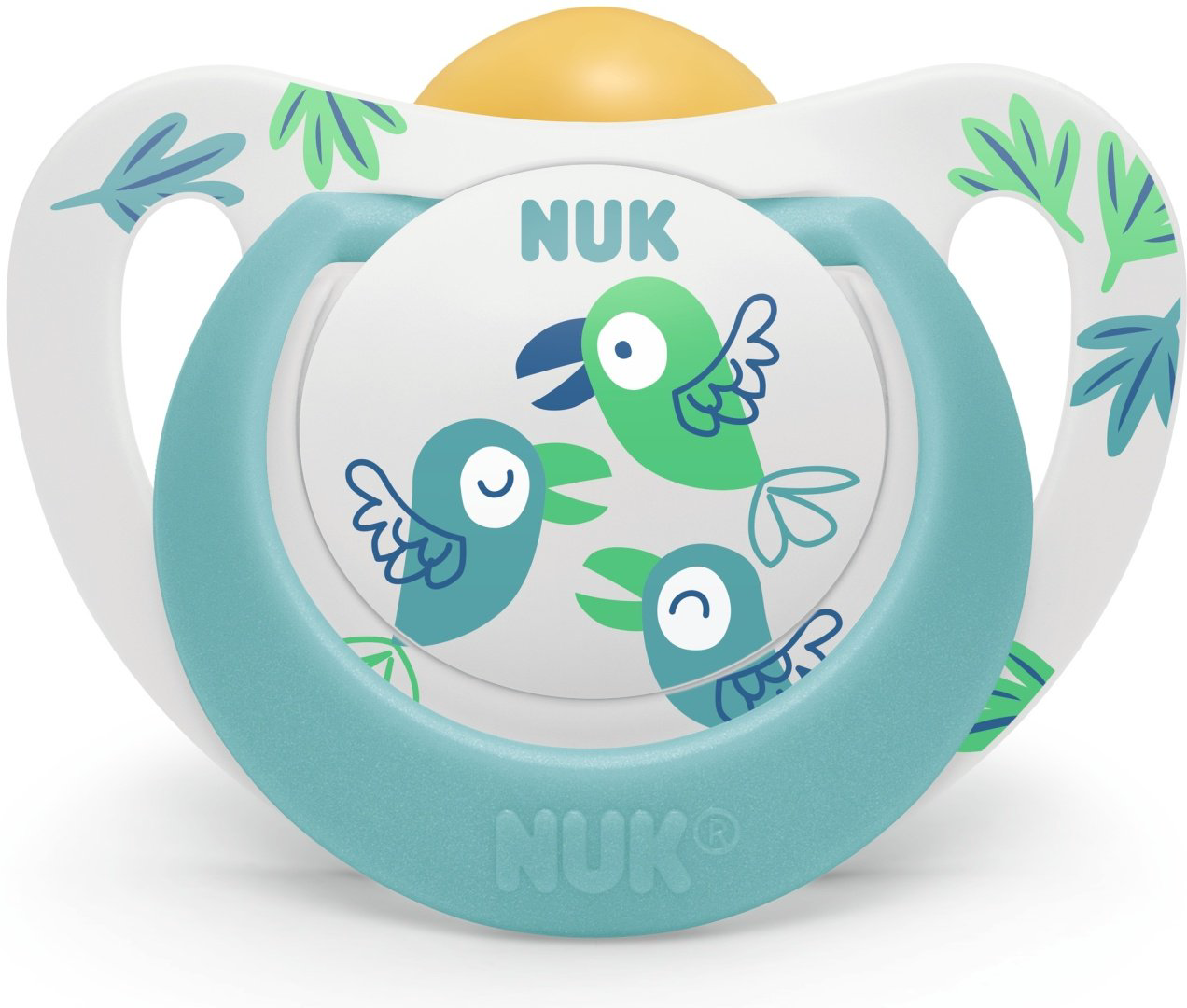 Пустышка NUK 10734076 Star, 6-18 m, 1 шт, мультиколор купить,NaN