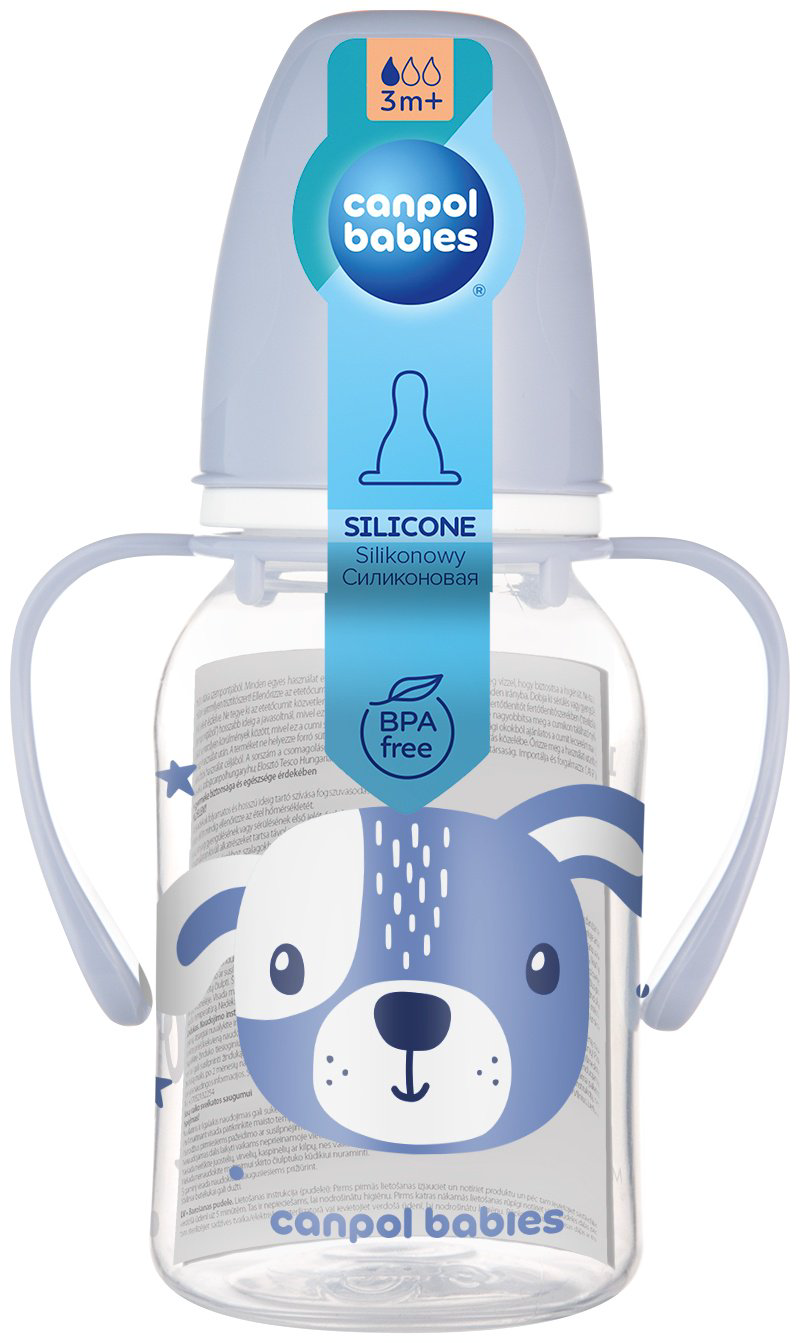 Бутылочка Canpol Babies 11/823_blu 120 мл голубой купить,NaN