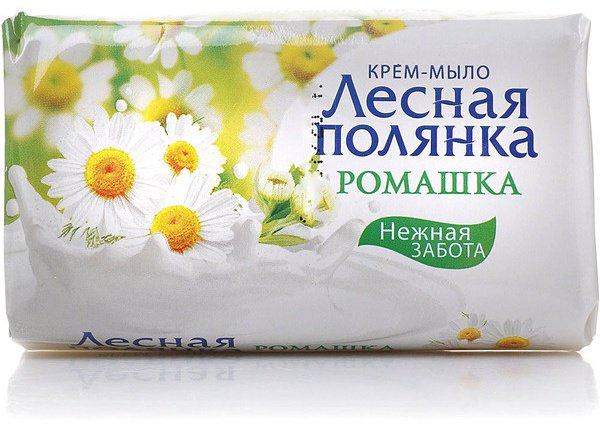 Кусковое мыло туалетное Нэфис Лесная Полянка РОМАШКА 90 г купить,NaN