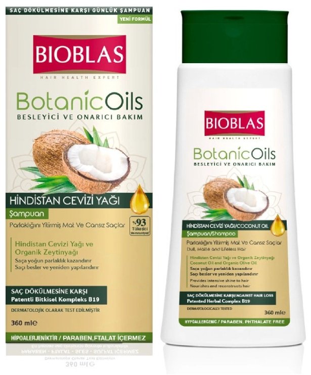 BIOBLAS Botanic Oils с кокосовым маслом шампунь 360 мл купить,NaN