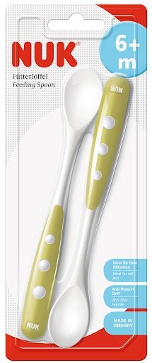 Ложка NUK 1 шт, зеленый, серебристый 00021090 купить,NaN